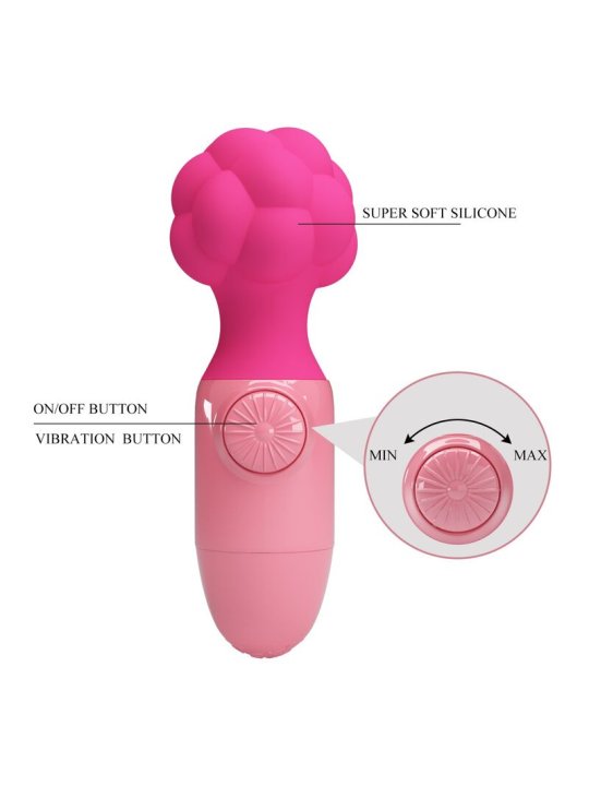 PRETTY LOVE ANWEN MINI MASAJEADOR RECARGABLE ROSA