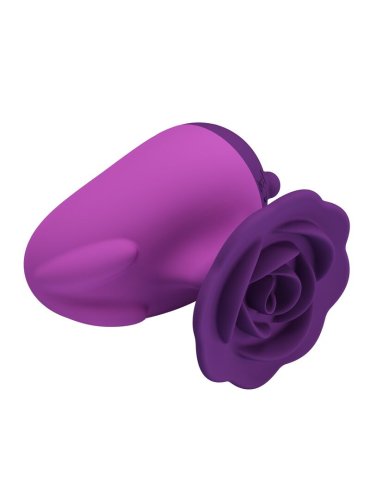 PRETTY LOVE ESTIMULADOR DE CLITORIS 7 MODOS RECARGABLE FORMA ROSA MORADA