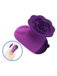 PRETTY LOVE ESTIMULADOR DE CLITORIS 7 MODOS RECARGABLE FORMA ROSA MORADA