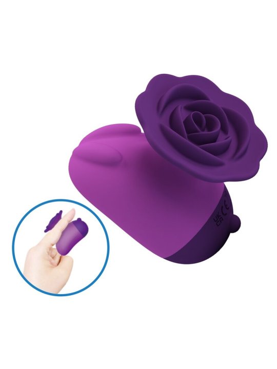 PRETTY LOVE ESTIMULADOR DE CLITORIS 7 MODOS RECARGABLE FORMA ROSA MORADA