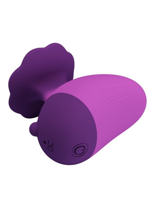 PRETTY LOVE ESTIMULADOR DE CLITORIS 7 MODOS RECARGABLE FORMA ROSA MORADA