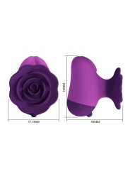 PRETTY LOVE ESTIMULADOR DE CLITORIS 7 MODOS RECARGABLE FORMA ROSA MORADA