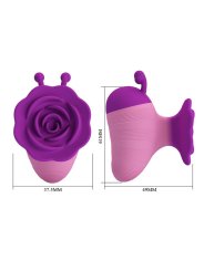 PRETTY LOVE LITTLE BEE ESTIMULADOR DE CLITORIS 7 MODOS RECARGABLE MORADO ROSA