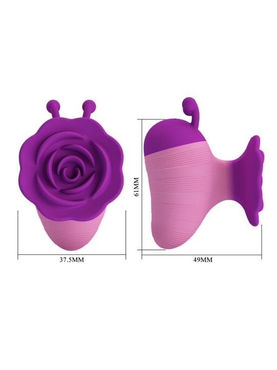 PRETTY LOVE LITTLE BEE ESTIMULADOR DE CLITORIS 7 MODOS RECARGABLE MORADO ROSA