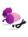 PRETTY LOVE LITTLE BEE ESTIMULADOR DE CLITORIS 7 MODOS RECARGABLE MORADO ROSA