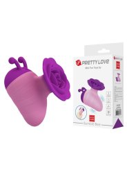 PRETTY LOVE LITTLE BEE ESTIMULADOR DE CLITORIS 7 MODOS RECARGABLE MORADO ROSA