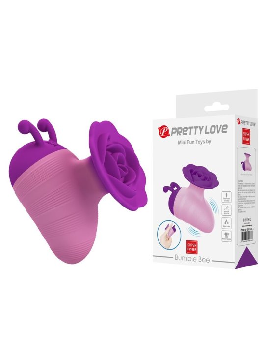 PRETTY LOVE LITTLE BEE ESTIMULADOR DE CLITORIS 7 MODOS RECARGABLE MORADO ROSA