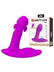 PRETTY LOVE BAUER MASAJEADOR DE PROSTATA 12 MODOS RECARGABLE MORADO