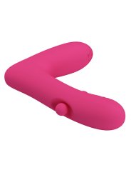 PRETTY LOVE DUDEN VIBRADOR DE SILICONA RECARGABLE 12 MODOS DE VIBRACION Y 3 MODOS DE BALANCEO ROSA