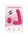 PRETTY LOVE DUDEN VIBRADOR DE SILICONA RECARGABLE 12 MODOS DE VIBRACION Y 3 MODOS DE BALANCEO ROSA