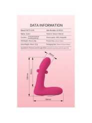 PRETTY LOVE DUDEN VIBRADOR DE SILICONA RECARGABLE 12 MODOS DE VIBRACION Y 3 MODOS DE BALANCEO ROSA