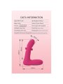 PRETTY LOVE DUDEN VIBRADOR DE SILICONA RECARGABLE 12 MODOS DE VIBRACION Y 3 MODOS DE BALANCEO ROSA