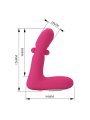 PRETTY LOVE DUDEN VIBRADOR DE SILICONA RECARGABLE 12 MODOS DE VIBRACION Y 3 MODOS DE BALANCEO ROSA