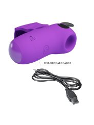 PRETTY LOVE MAGIC DEVIL ESTIMULADOR DE DEDO RECARGABLE MORADO