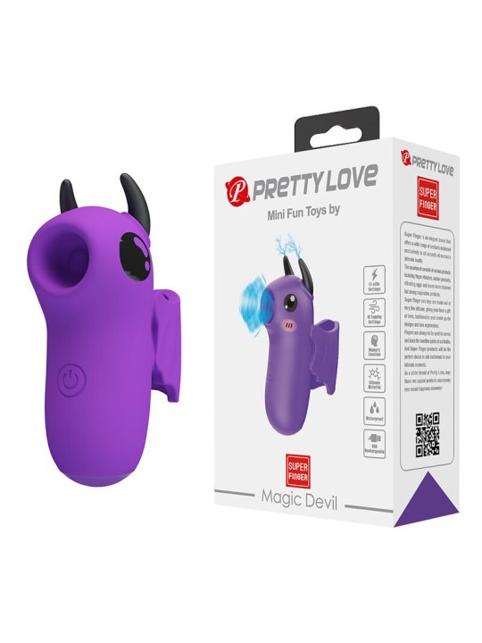 PRETTY LOVE MAGIC DEVIL ESTIMULADOR DE DEDO RECARGABLE MORADO