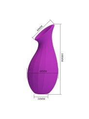 PRETTY LOVE MAGIC BOTTLE SUCCIONADOR DE CLITORIS RECARGABLE MORADO