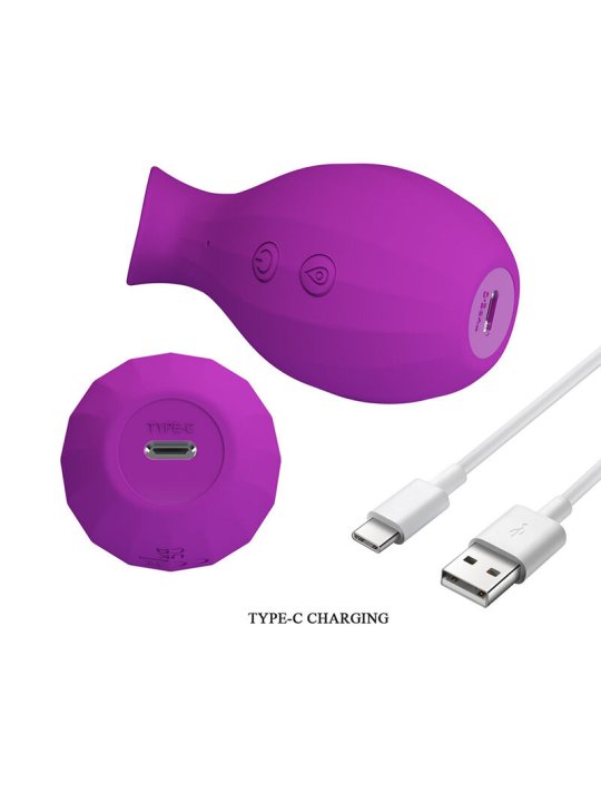 PRETTY LOVE MAGIC BOTTLE SUCCIONADOR DE CLITORIS RECARGABLE MORADO