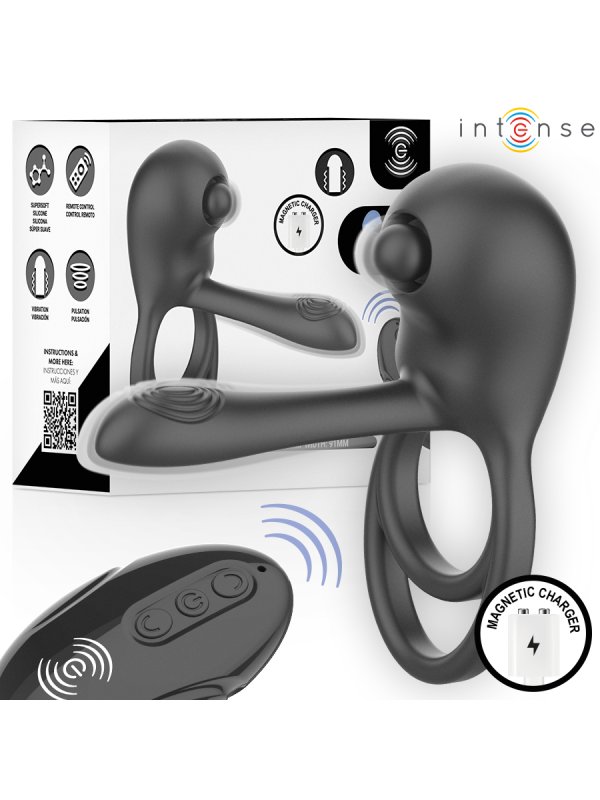 INTENSE SPIKE ANILLO VIBRADOR PARA PENE CON CONTROL REMOTO