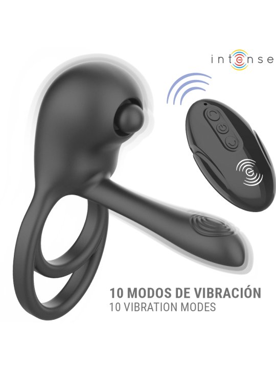 INTENSE SPIKE ANILLO VIBRADOR PARA PENE CON CONTROL REMOTO