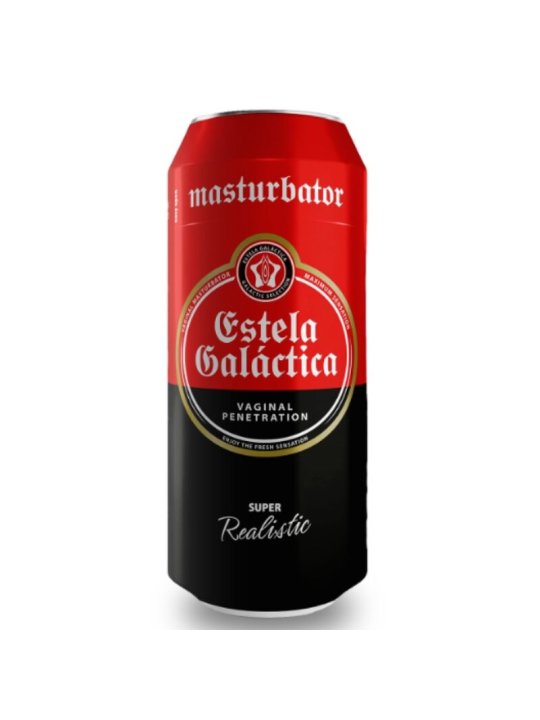 ALIVE MASTURBADOR MASCULINO VAGINA LATA CERVEZA ESTELA GALACTICA