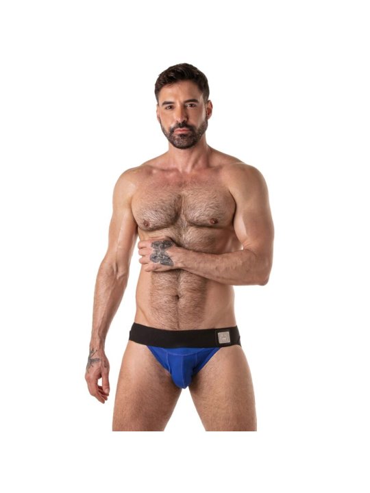 LOCKER GEAR WIDE WAISTBAND JOCKSTRAP AZUL S