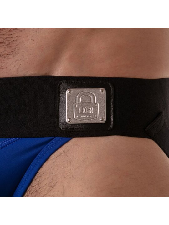 LOCKER GEAR WIDE WAISTBAND JOCKSTRAP AZUL S