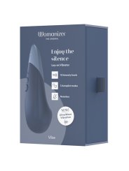 WOMANIZER VIBE VIBRADOR LAY ON SILENCIOSO AZUL OSCURO