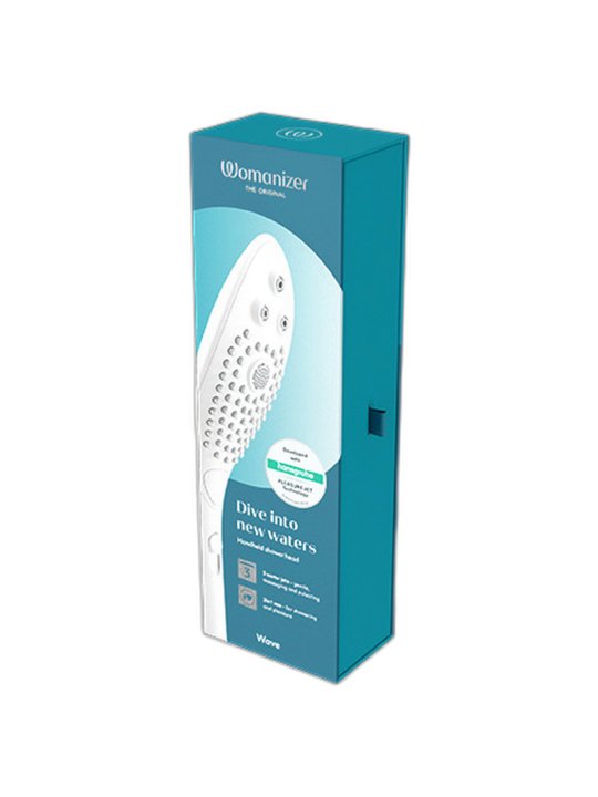 WOMANIZER WAVE CABEZAL DE DUCHA ESTIMULADOR DE CLITORIS BLANCO