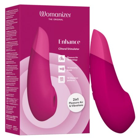 WOMANIZER ENHANCE ESTIMULADOR DE CLITORIS ROSA VIBRANTE