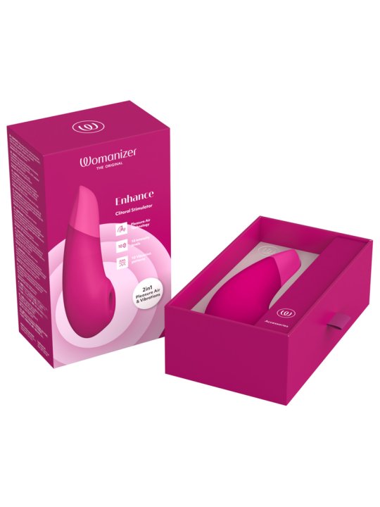 WOMANIZER ENHANCE ESTIMULADOR DE CLITORIS ROSA VIBRANTE