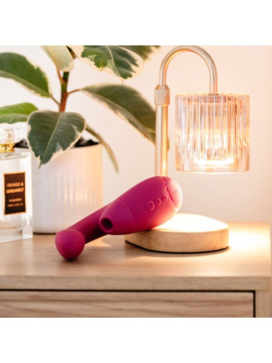 WOMANIZER DUO NEXT ESTIMULADOR VIBRADOR DUAL CLITORIS PUNTOG ROSA
