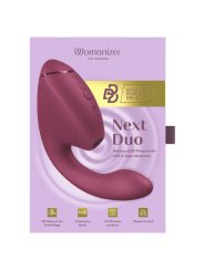 WOMANIZER DUO NEXT ESTIMULADOR VIBRADOR DUAL CLITORIS PUNTOG ROSA