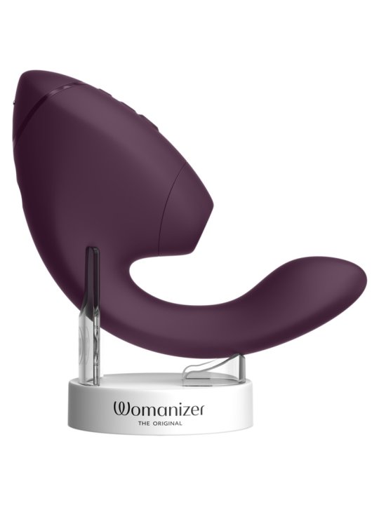 WOMANIZER DUO NEXT ESTIMULADOR VIBRADOR DUAL CLITORIS PUNTOG MORADO