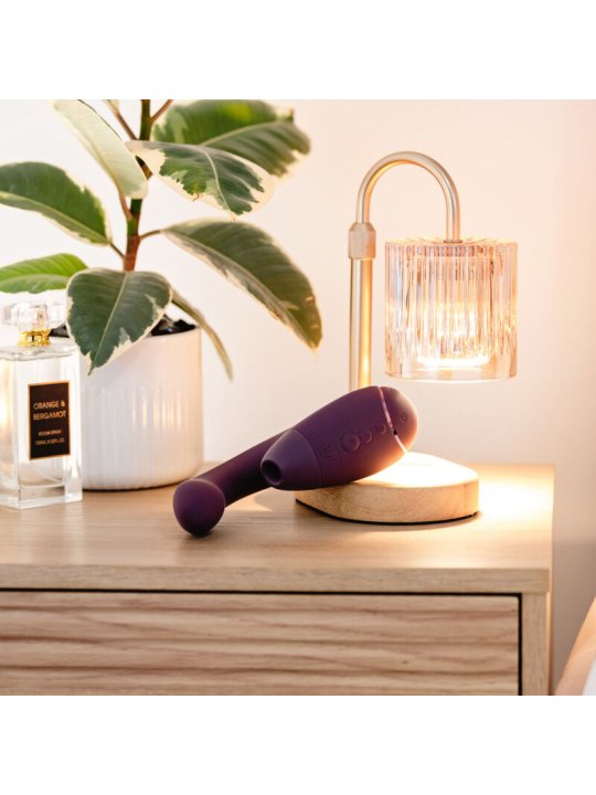 WOMANIZER DUO NEXT ESTIMULADOR VIBRADOR DUAL CLITORIS PUNTOG MORADO
