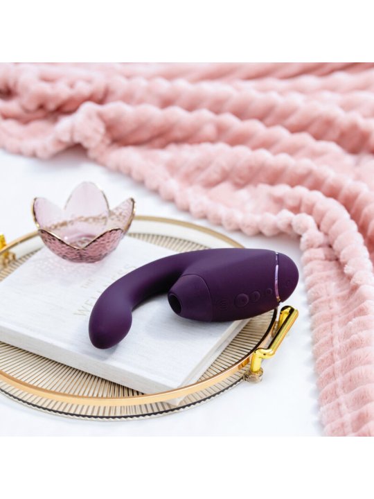 WOMANIZER DUO NEXT ESTIMULADOR VIBRADOR DUAL CLITORIS PUNTOG MORADO