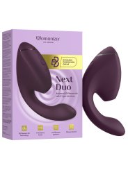 WOMANIZER DUO NEXT ESTIMULADOR VIBRADOR DUAL CLITORIS PUNTOG MORADO