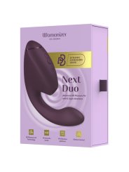 WOMANIZER DUO NEXT ESTIMULADOR VIBRADOR DUAL CLITORIS PUNTOG MORADO