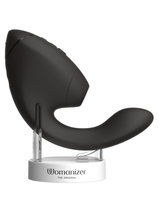 WOMANIZER DUO NEXT ESTIMULADOR VIBRADOR DUAL CLITORIS PUNTOG NEGRO