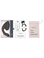 WOMANIZER DUO NEXT ESTIMULADOR VIBRADOR DUAL CLITORIS PUNTOG NEGRO