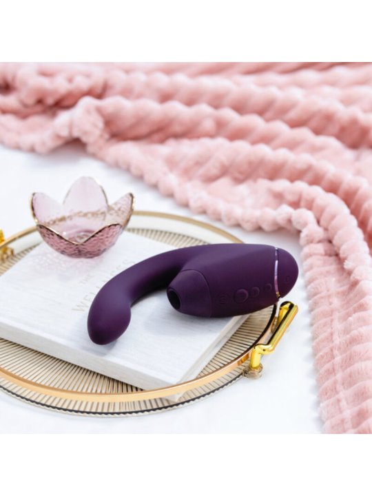WOMANIZER DUO NEXT ESTIMULADOR VIBRADOR DUAL CLITORIS PUNTOG NEGRO