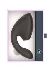 WOMANIZER DUO NEXT ESTIMULADOR VIBRADOR DUAL CLITORIS PUNTOG NEGRO