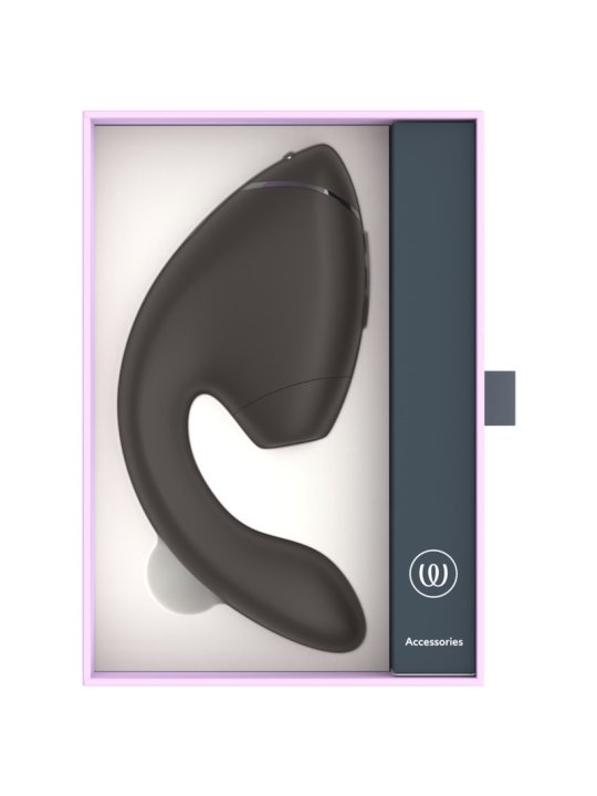 WOMANIZER DUO NEXT ESTIMULADOR VIBRADOR DUAL CLITORIS PUNTOG NEGRO