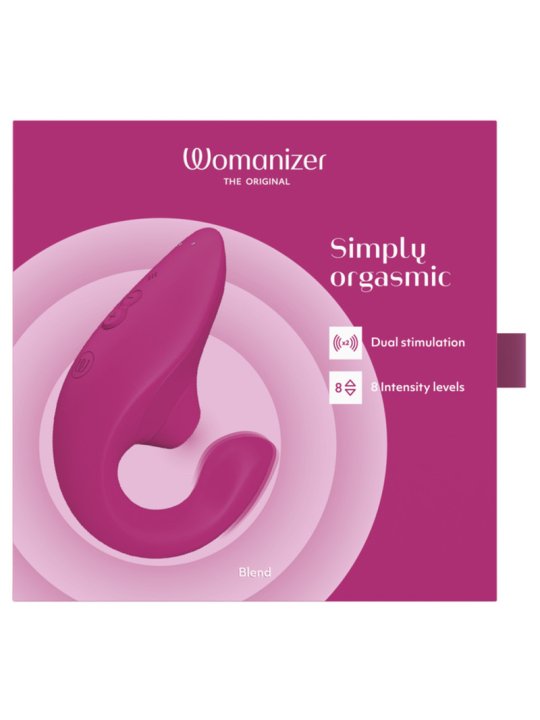 WOMANIZER BLEND ESTIMULADOR VIBRADOR RABBIT FUCSIA