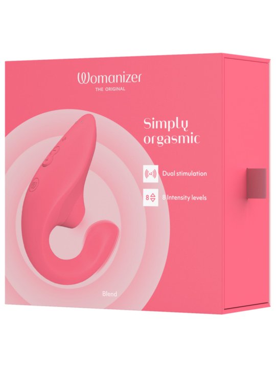 WOMANIZER BLEND ESTIMULADOR VIBRADOR RABBIT ROSA