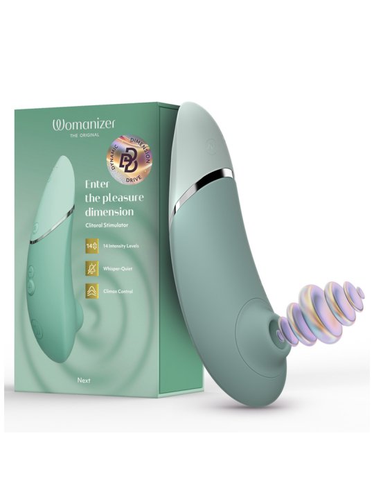 WOMANIZER NEXT ESTIMULADOR DE CLITORIS VERDE CLARO