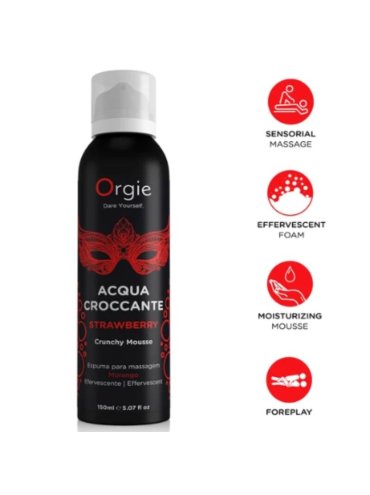 ORGIE ACQUA CROCCANTE ESPUMA CRUJIENTE FRESA PARA MASAJE 150 ML
