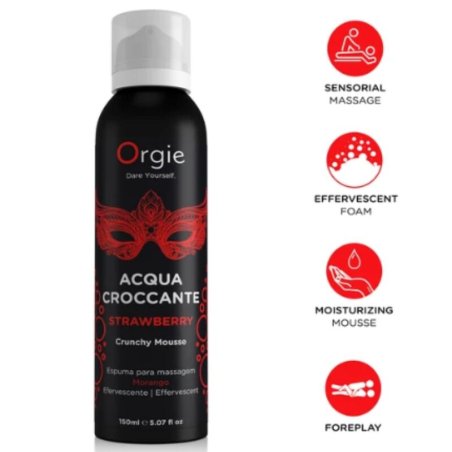 ORGIE ACQUA CROCCANTE ESPUMA CRUJIENTE FRESA PARA MASAJE 150 ML