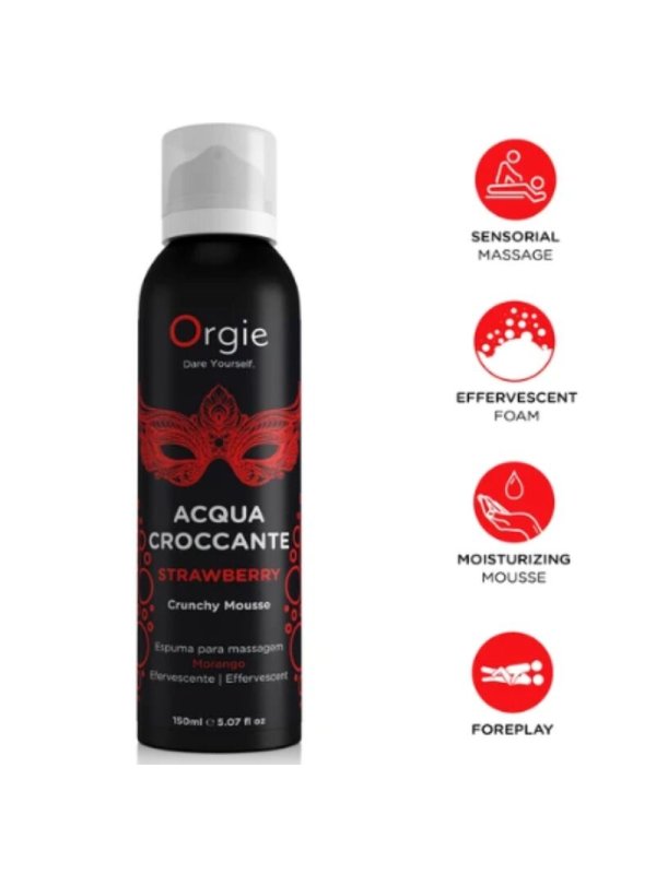 ORGIE ACQUA CROCCANTE ESPUMA CRUJIENTE FRESA PARA MASAJE 150 ML