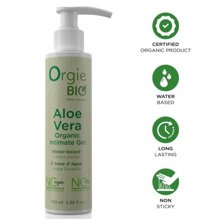 ORGIE BIO ALOE VERA GEL INTIMO ORGANICO BASE AGUA 100 ML