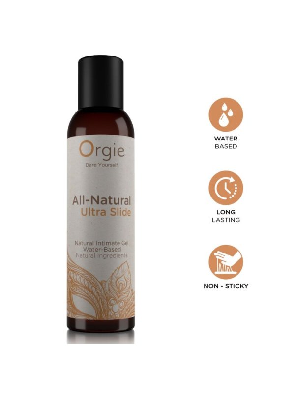 ORGIE ALL NATURAL ULTRA SLIDE GEL INTIMO BASE AGUA 150 ML